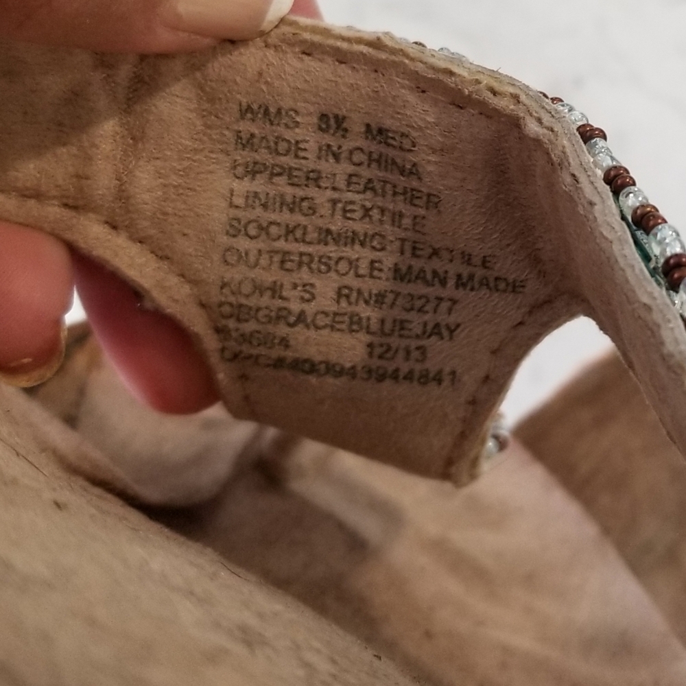 👡 LEATHER BEADED SANDALS - Picture 6 of 9